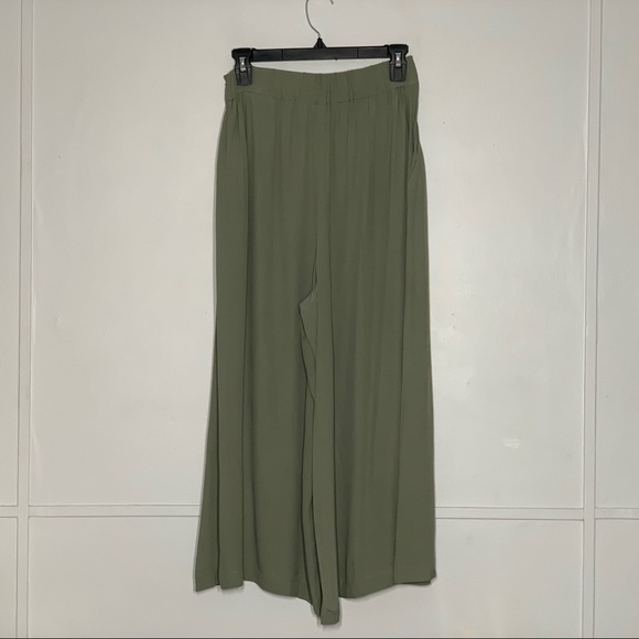 Leith Wide Leg High Waist Green Pants - Picture 8 of 11